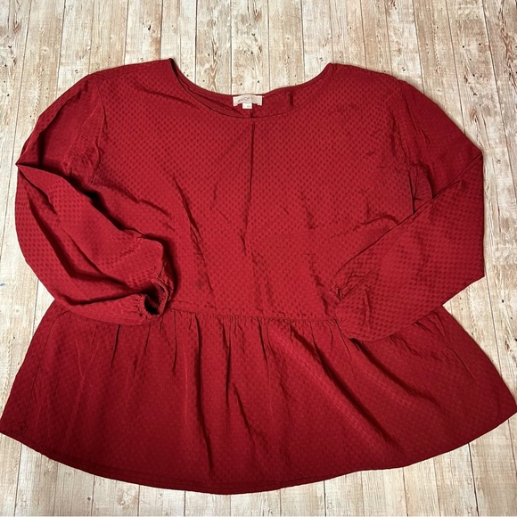 LOFT Tops - 💚Loft rust peplum top